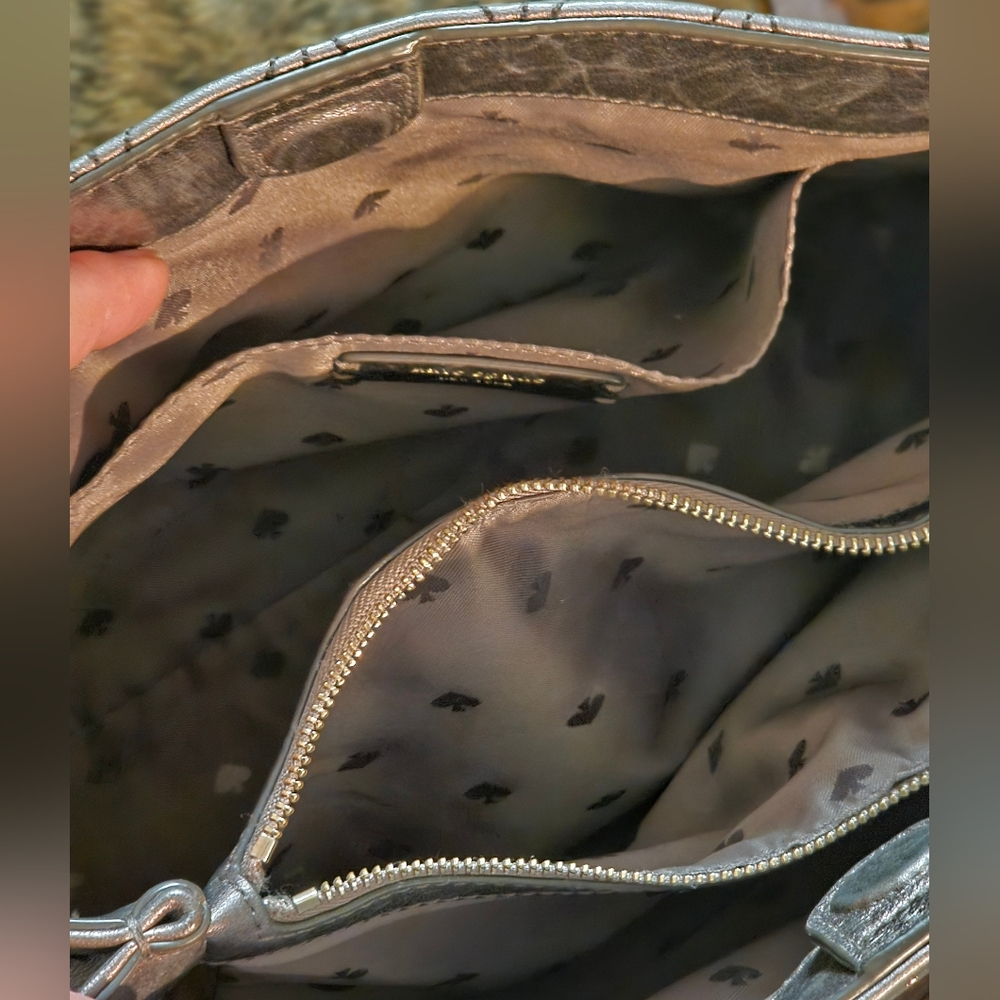 Kate Spade Metallic Oak Briar Lane Quilted Convertible Bag And Matching … - Picture 12 of 12